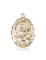 St. Meinrad of Einsideln Medal<br/>7307 Oval, 14kt Gold