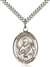St. Meinrad of Einsideln Medal<br/>7307 Oval, Sterling Silver