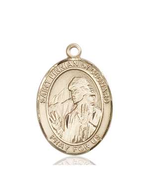 St. Finnian of Clonard Medal<br/>7308 Oval, 14kt Gold