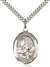 St. Rosalia Medal<br/>7309 Oval, Sterling Silver