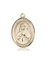 St. Olivia Medal<br/>7312 Oval, 14kt Gold