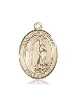 St. Zoe of Rome Medal<br/>7314 Oval, 14kt Gold