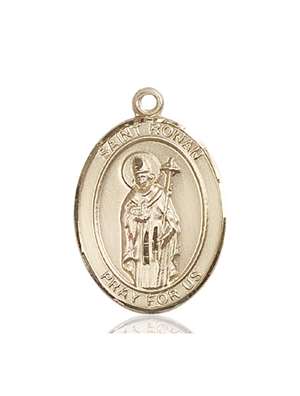 St. Ronan Medal<br/>7315 Oval, 14kt Gold