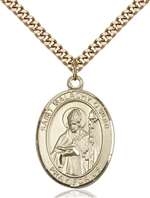 St. Malachy O'More Medal<br/>7316 Oval, Gold Filled