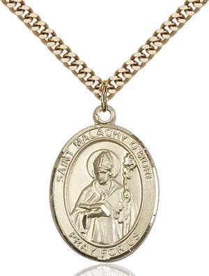 St. Malachy O'More Medal<br/>7316 Oval, Gold Filled