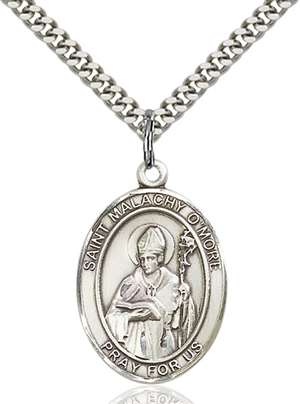 St. Malachy O'More Medal<br/>7316 Oval, Sterling Silver