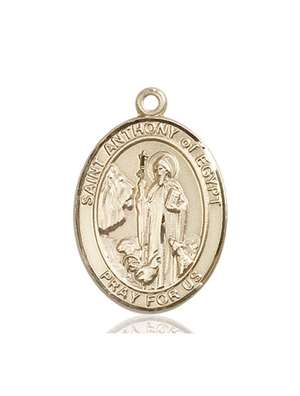 St. Anthony of Egypt Medal<br/>7317 Oval, 14kt Gold