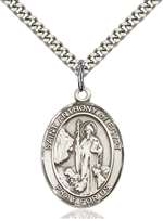 St. Anthony of Egypt Medal<br/>7317 Oval, Sterling Silver