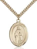 St. Odilia Medal<br/>7319 Oval, Gold Filled