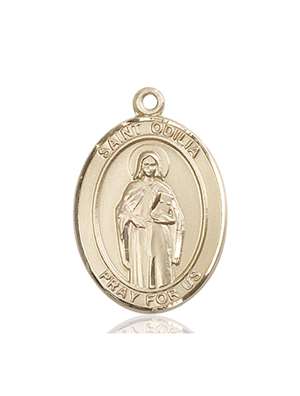 St. Odilia Medal<br/>7319 Oval, 14kt Gold