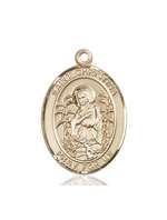 St. Christina the Astonishing Medal<br/>7320 Oval, 14kt Gold