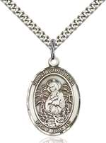 St. Christina the Astonishing Medal<br/>7320 Oval, Sterling Silver