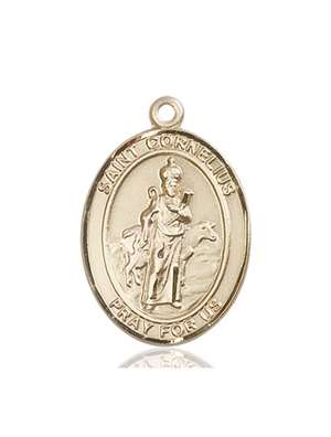 St. Cornelius Medal<br/>7325 Oval, 14kt Gold