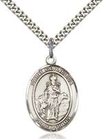 St. Cornelius Medal<br/>7325 Oval, Sterling Silver