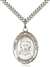 St. Joseph Medal<br/>7329 Oval, Sterling Silver