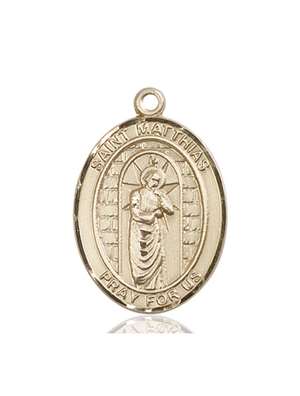 St. Matthias the Apostle Medal<br/>7331 Oval, 14kt Gold