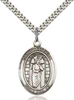 St. Matthias the Apostle Medal<br/>7331 Oval, Sterling Silver