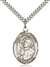 St. Rene Goupil Medal<br/>7334 Oval, Sterling Silver