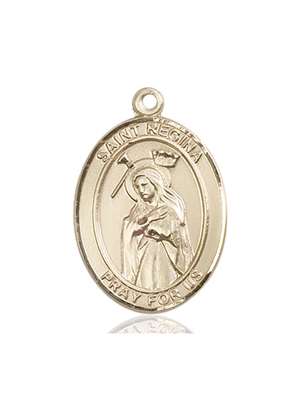 St. Regina Medal<br/>7335 Oval, 14kt Gold