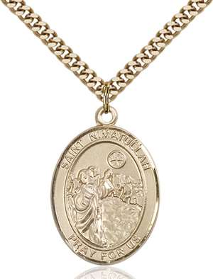 St. Nimatullah Medal<br/>7339 Oval, Gold Filled