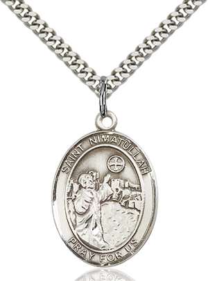 St. Nimatullah Medal<br/>7339 Oval, Sterling Silver