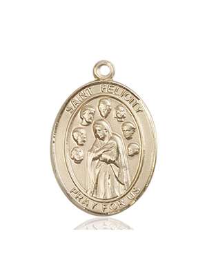 St. Felicity Medal<br/>7341 Oval, 14kt Gold