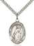 St. Catherine of Alexandria Medal<br/>7343 Oval, Sterling Silver