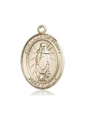 Our Lady of Tears Medal<br/>7346 Oval, 14kt Gold