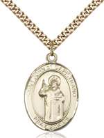 St. John Of Capistrano Medal<br/>7350 Oval, Gold Filled