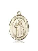 St. John Of Capistrano Medal<br/>7350 Oval, 14kt Gold