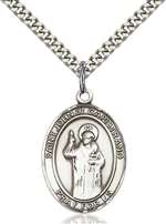 St. John of Capistrano Medal<br/>7350 Oval, Sterling Silver