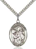 St. Januarius Medal<br/>7351 Oval, Sterling Silver