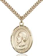 Pope Saint Eugene I Medal<br/>7352 Oval, Gold Filled