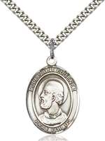 Pope Saint Eugene I Medal<br/>7352 Oval, Sterling Silver