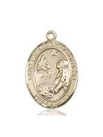 St. Catherine of Bologna Medal<br/>7354 Oval, 14kt Gold