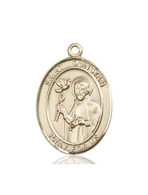 St. Dunstan Medal<br/>7355 Oval, 14kt Gold