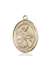 St. Eustachius Medal<br/>7356 Oval, 14kt Gold