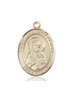 St. John Chrysostom Medal<br/>7357 Oval, 14kt Gold