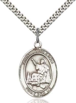 St. John Licci Medal<br/>7358 Oval, Sterling Silver