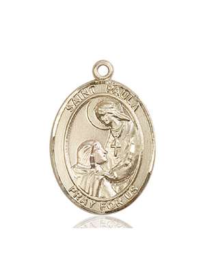 St. Paula Medal<br/>7359 Oval, 14kt Gold