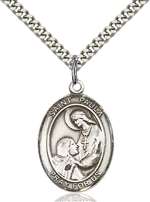 St. Paula Medal<br/>7359 Oval, Sterling Silver