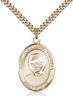 St. Josemaria Escriva Medal<br/>7362 Oval, Gold Filled
