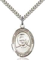 St. Josemaria Escriva Medal<br/>7362 Oval, Sterling Silver