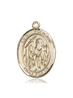 St. Polycarp of Smyrna Medal<br/>7363 Oval, 14kt Gold