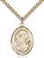 St. Fina Medal<br/>7364 Oval, Gold Filled