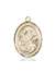 St. Fina Medal<br/>7364 Oval, 14kt Gold