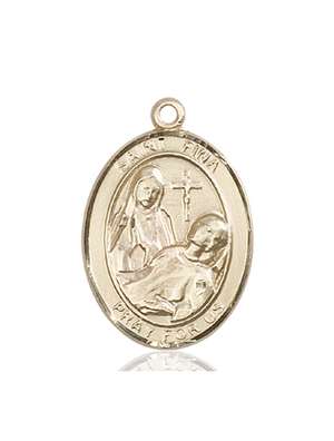 St. Fina Medal<br/>7364 Oval, 14kt Gold