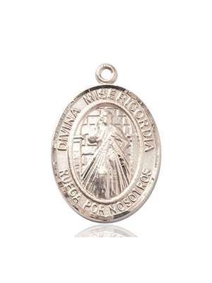 Divina Misericordia Medal<br/>7366 Spanish, Oval, 14kt Gold