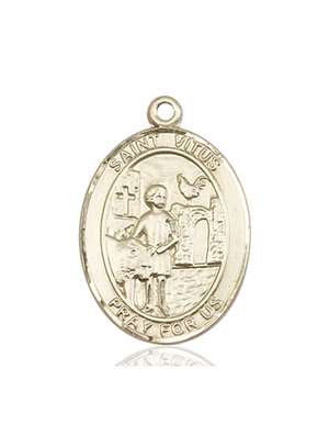 St. Vitus Medal<br/>7368 Oval, 14kt Gold
