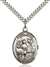 St. Vitus Medal<br/>7368 Oval, Sterling Silver